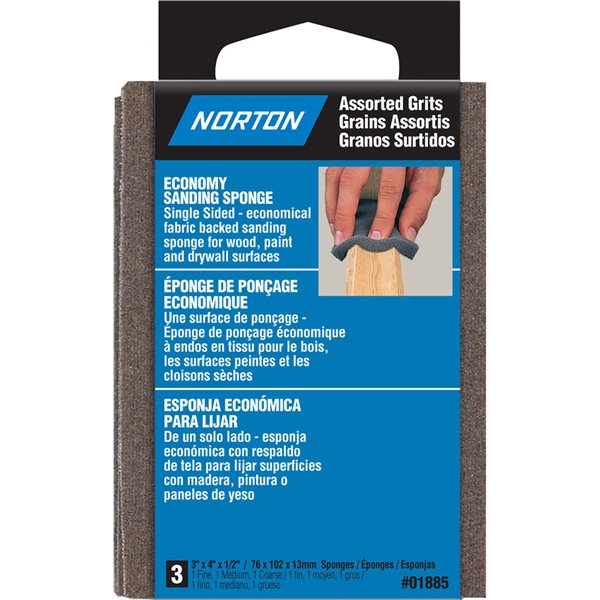 Norton Economy Flexible Multi-Grit Sanding Sponges (3-Pack)