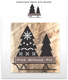 Christmas Trees with Sleigh by Funky Junk&#39;s Old Sign Stencils
