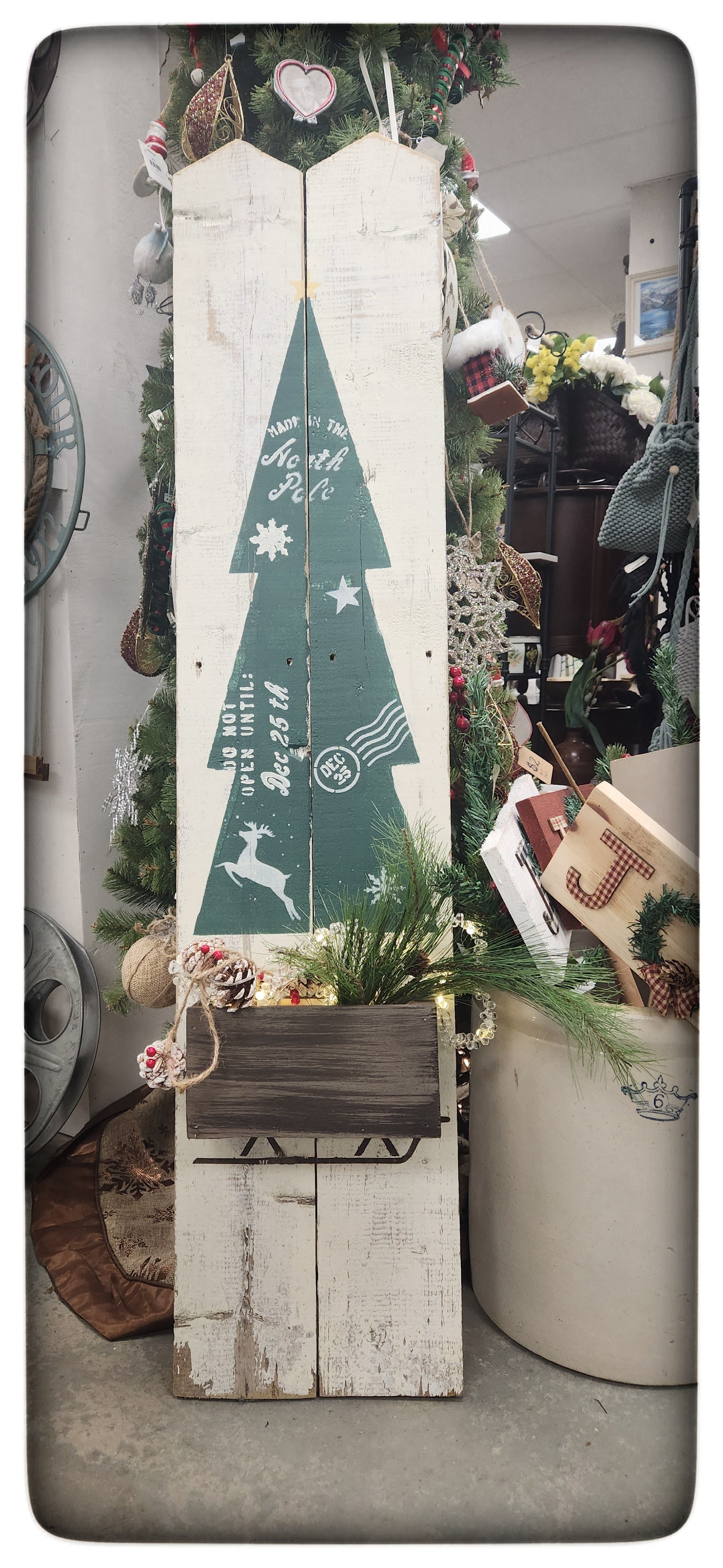 Upcycled Fence Board Christmas Tree Instore Workshop Project