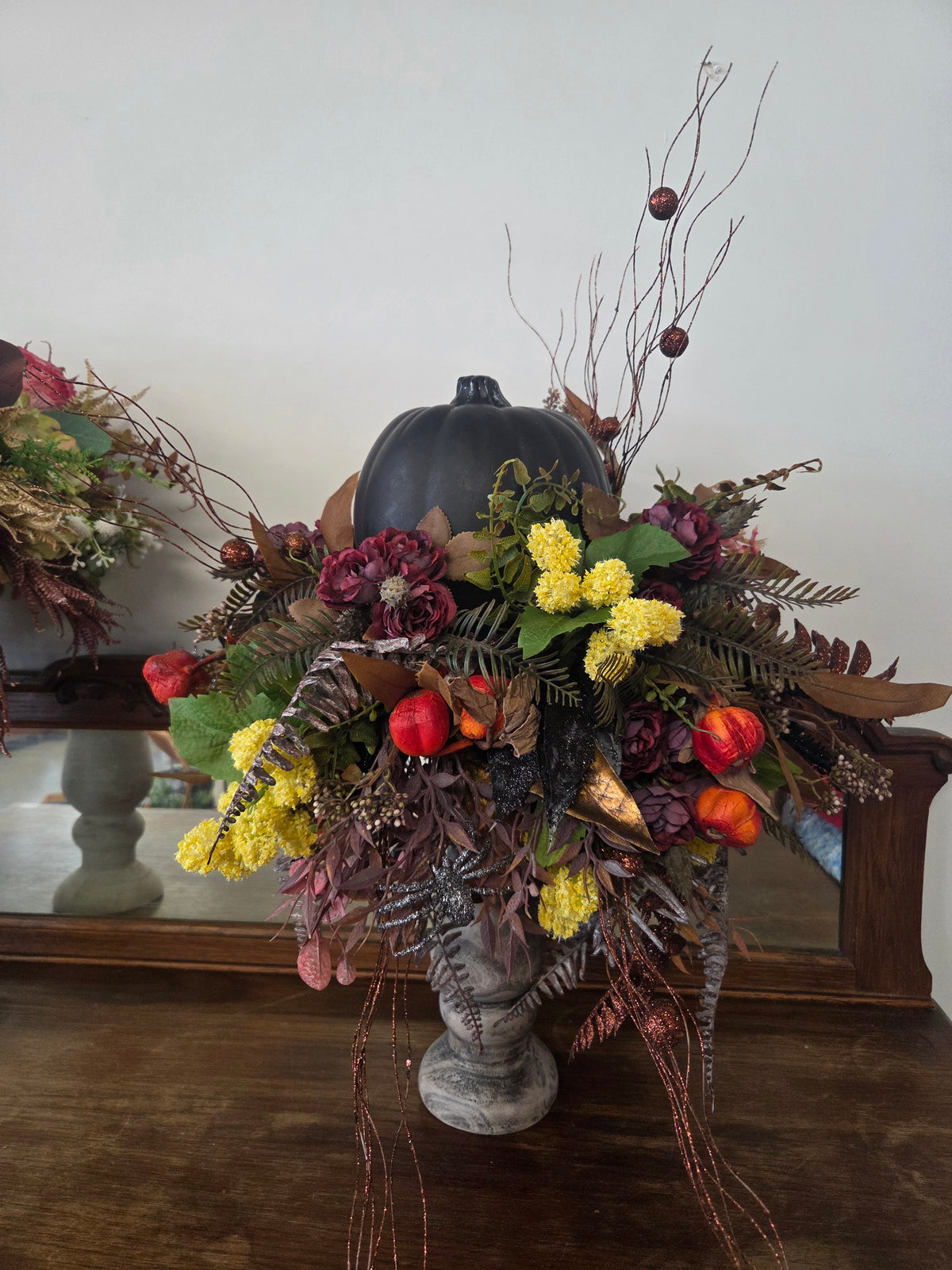 Pillar Pumpkin Centerpiece
