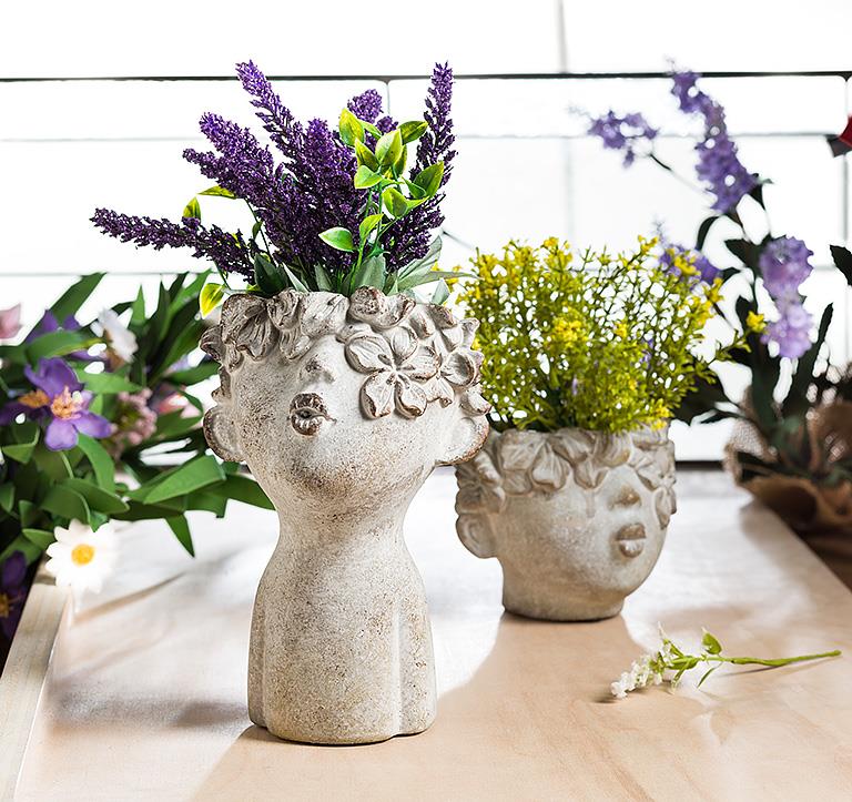 Lg Kissing Face Planter