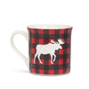 Buffalo Check Moose Mug