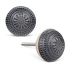 Embossed Ball Knob-Blk-1.5&quot;D