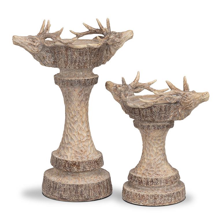 Double Deer Head Pillar Holder