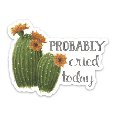 Probably Cried Today Sticker