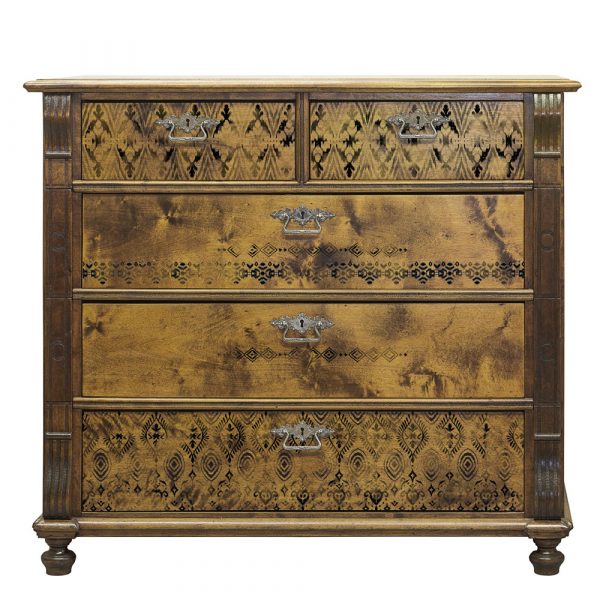 Decor Stamp – Elemental Borders – 12″x12″ sheet size, total 5 pcs