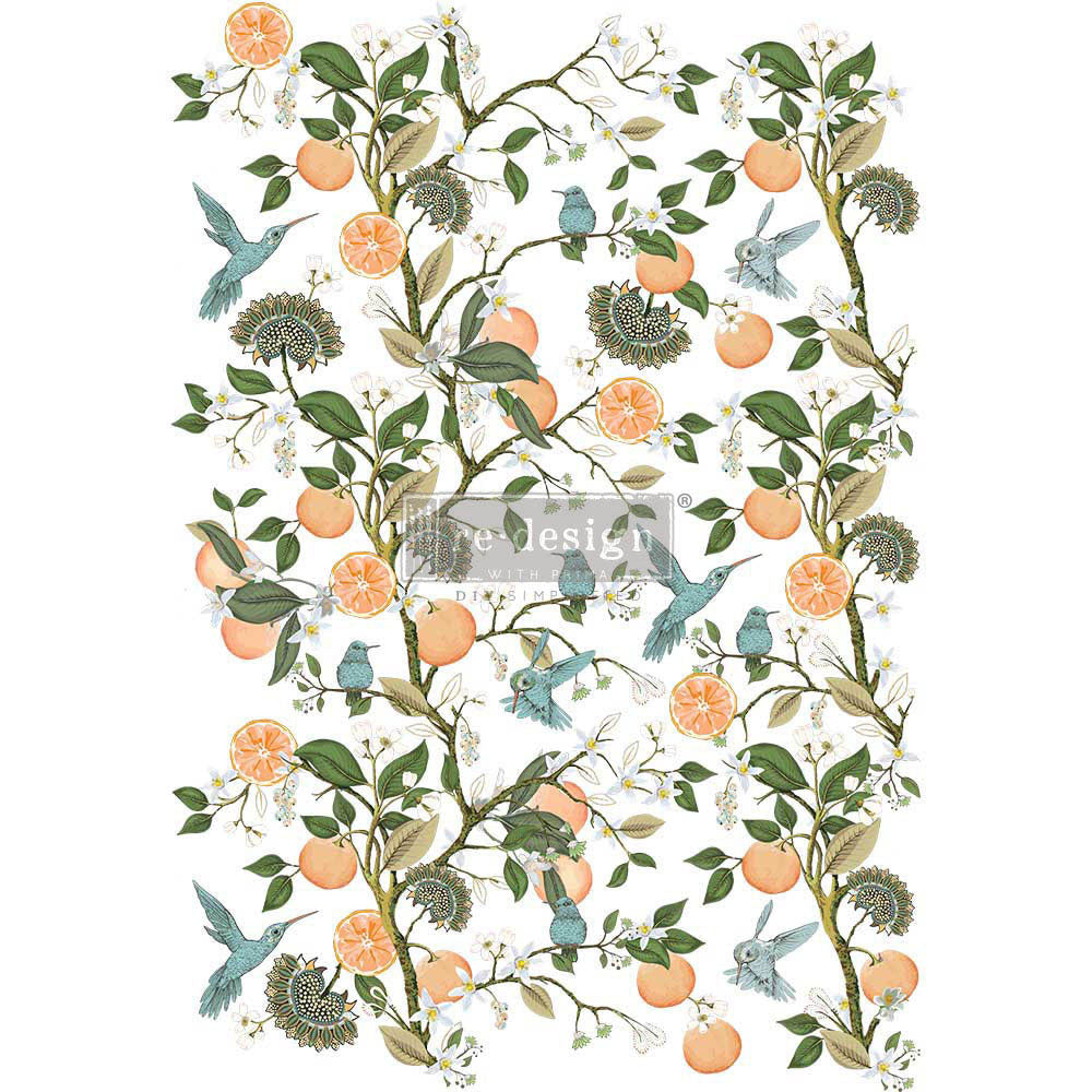 Decor Transfers® – Orange Grove – 3 sheets – total design size 24×35