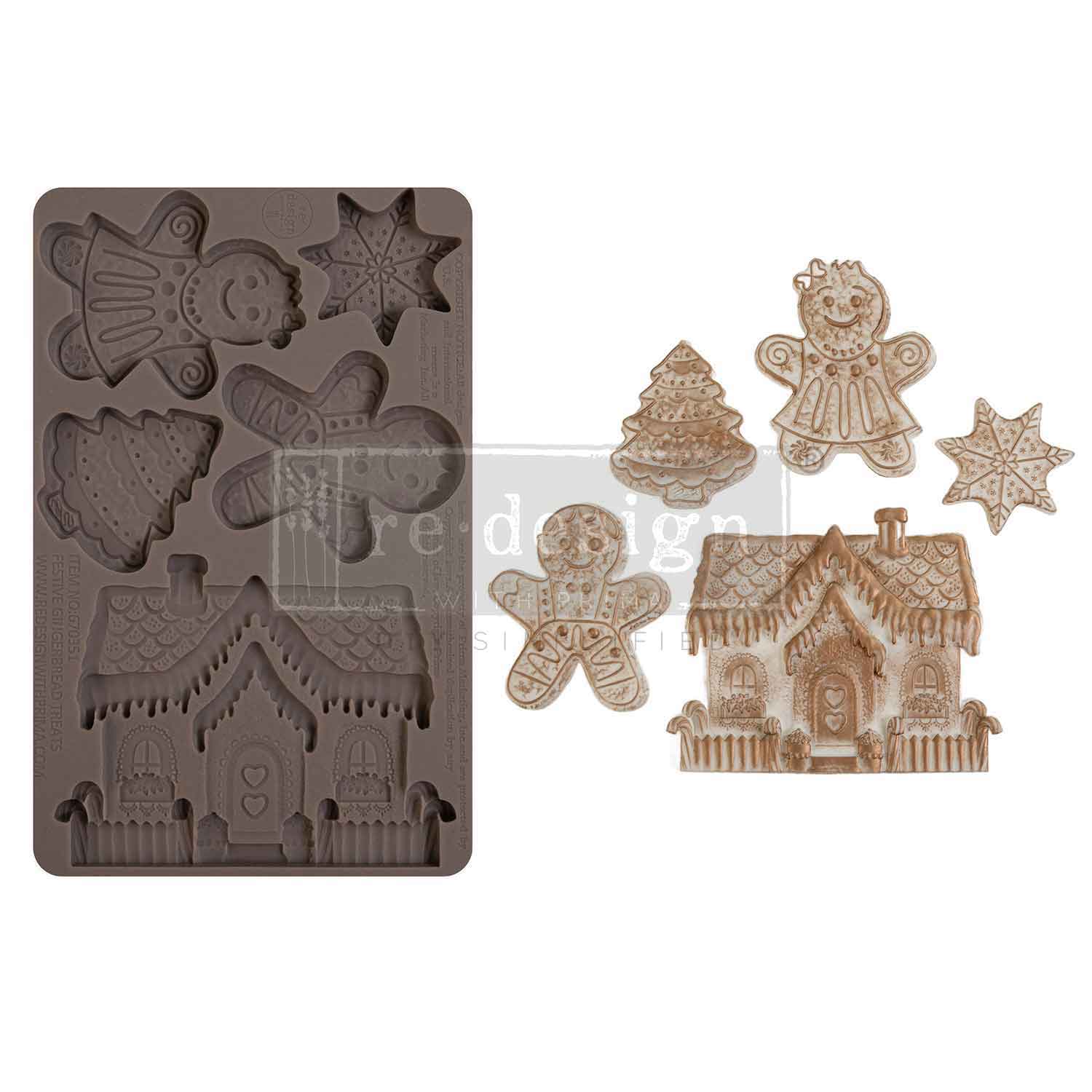 Decor Moulds® – Festive Gingerbread Treats – 1 pc