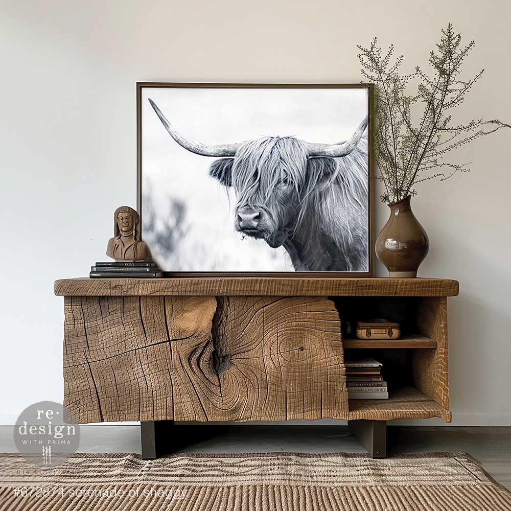 Redesign Decoupage Decor Fiber Tissue Paper A1 -Serenade of Shaggy- 1 sheet