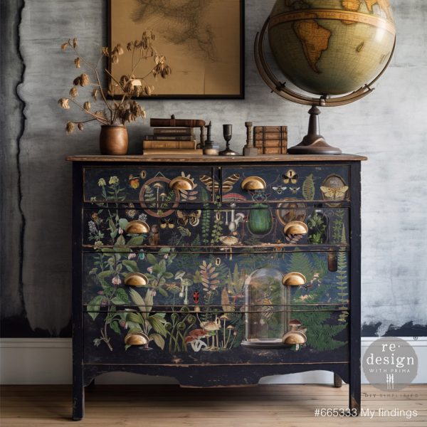 Decor Transfers® – My FIndings – total sheet size 24″x35″, cut into 2 sheets