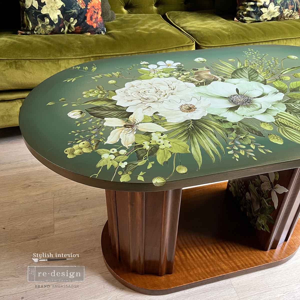 Decor Transfer by Redesign with Prima® – Froggy Meadow Greens – Total Sheet Size 24″X35″, CUT INTO 2 SHEETS (Copy)