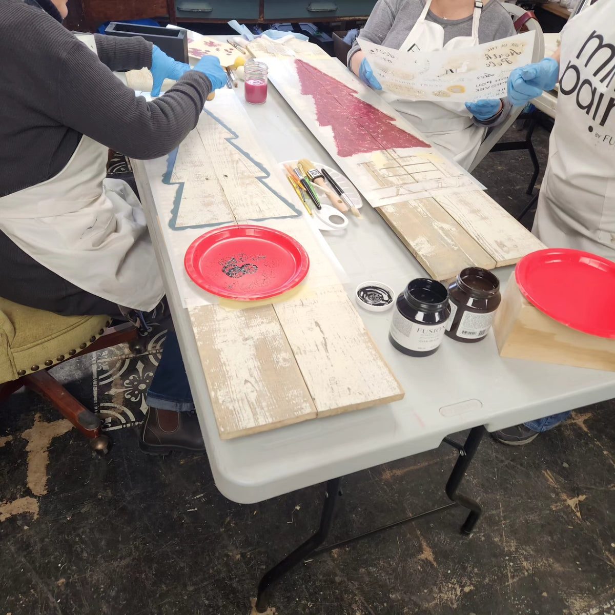 Upcycled Fence Board Christmas Tree Instore Workshop Project