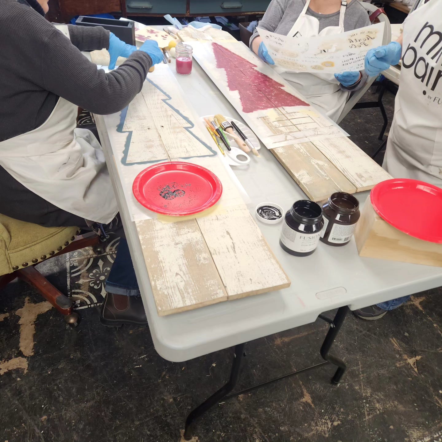 Upcycled Fence Board Christmas Tree Instore Workshop Project