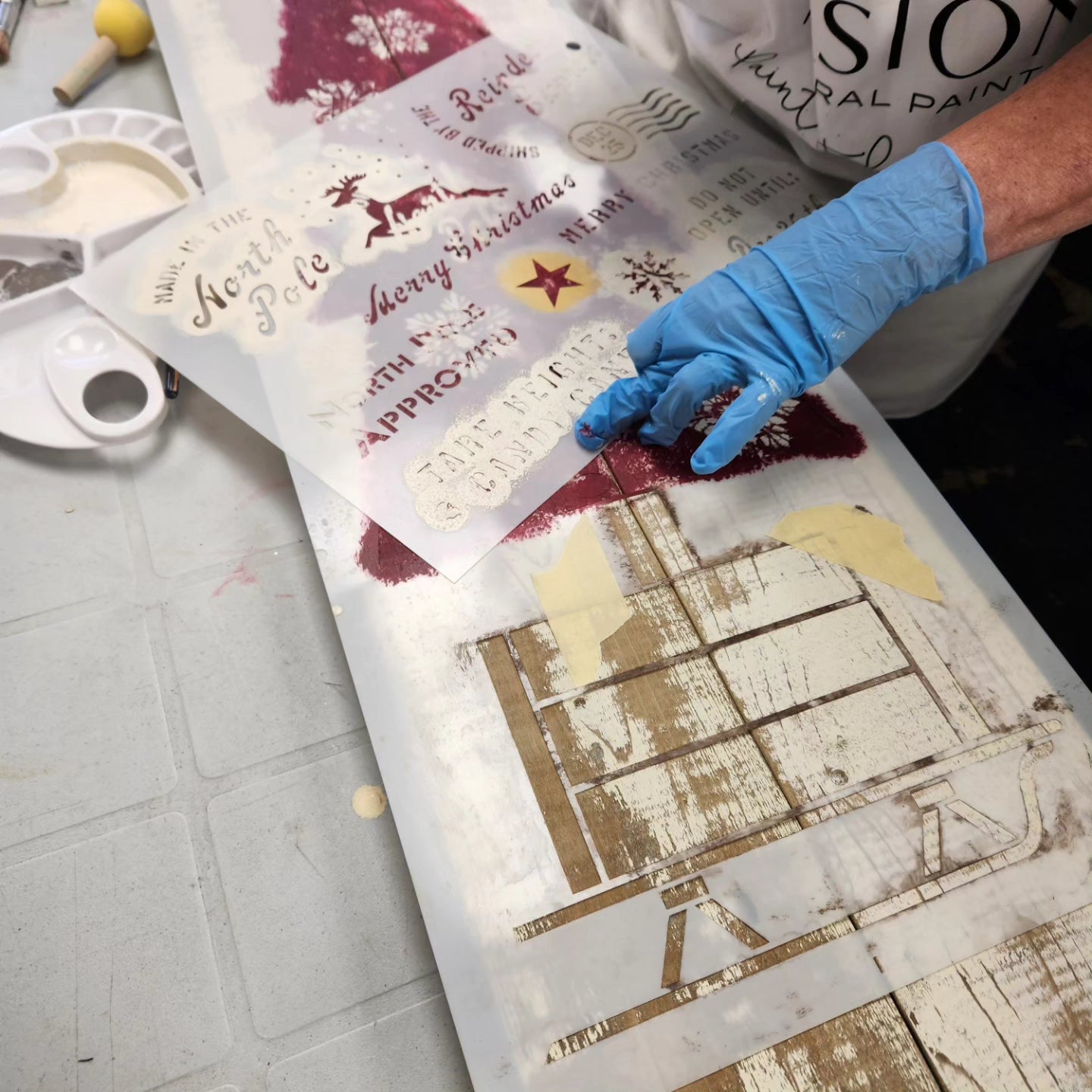 Upcycled Fence Board Christmas Tree Instore Workshop Project