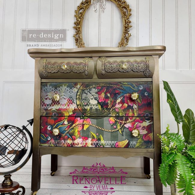 Redesign Decoupage Decor Tissue Paper - CeCe Ink and Lace– 1 SHEET, 19″X30″