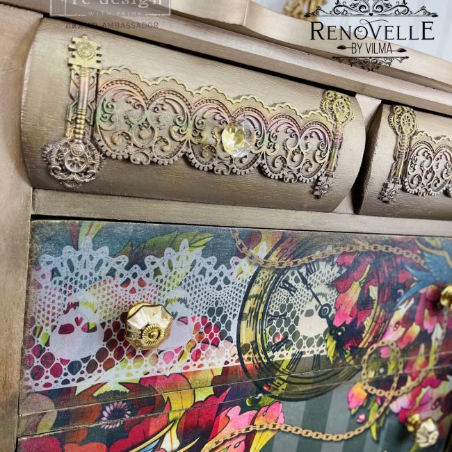 Redesign Decoupage Decor Tissue Paper - CeCe Ink and Lace– 1 SHEET, 19″X30″