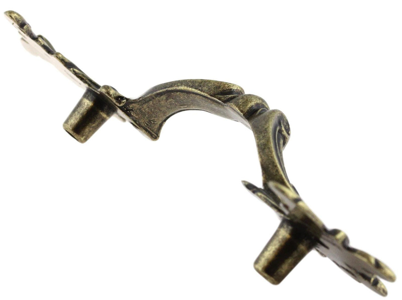 3&quot; French Provincial Leaf Pull Antique English