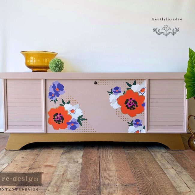 Decor Transfers® – Modernist Floral – 2 sheets – total design size 24×35