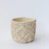 Flower Pot With Diamond Pattern