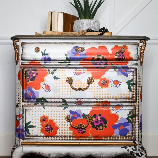 Decor Transfers® – Modernist Floral – 2 sheets – total design size 24×35