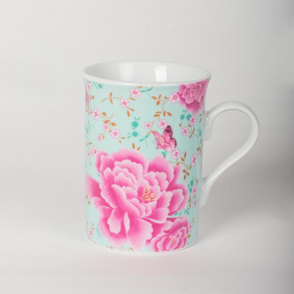 Porcelain Mug-Peony Design