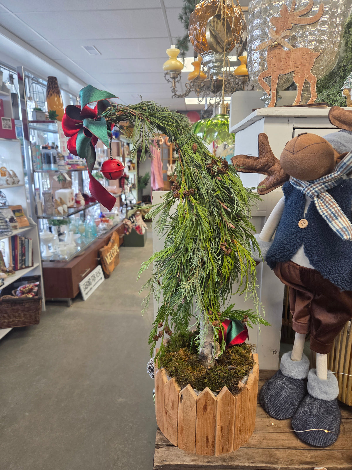 Fresh Greenery Grinch Tree