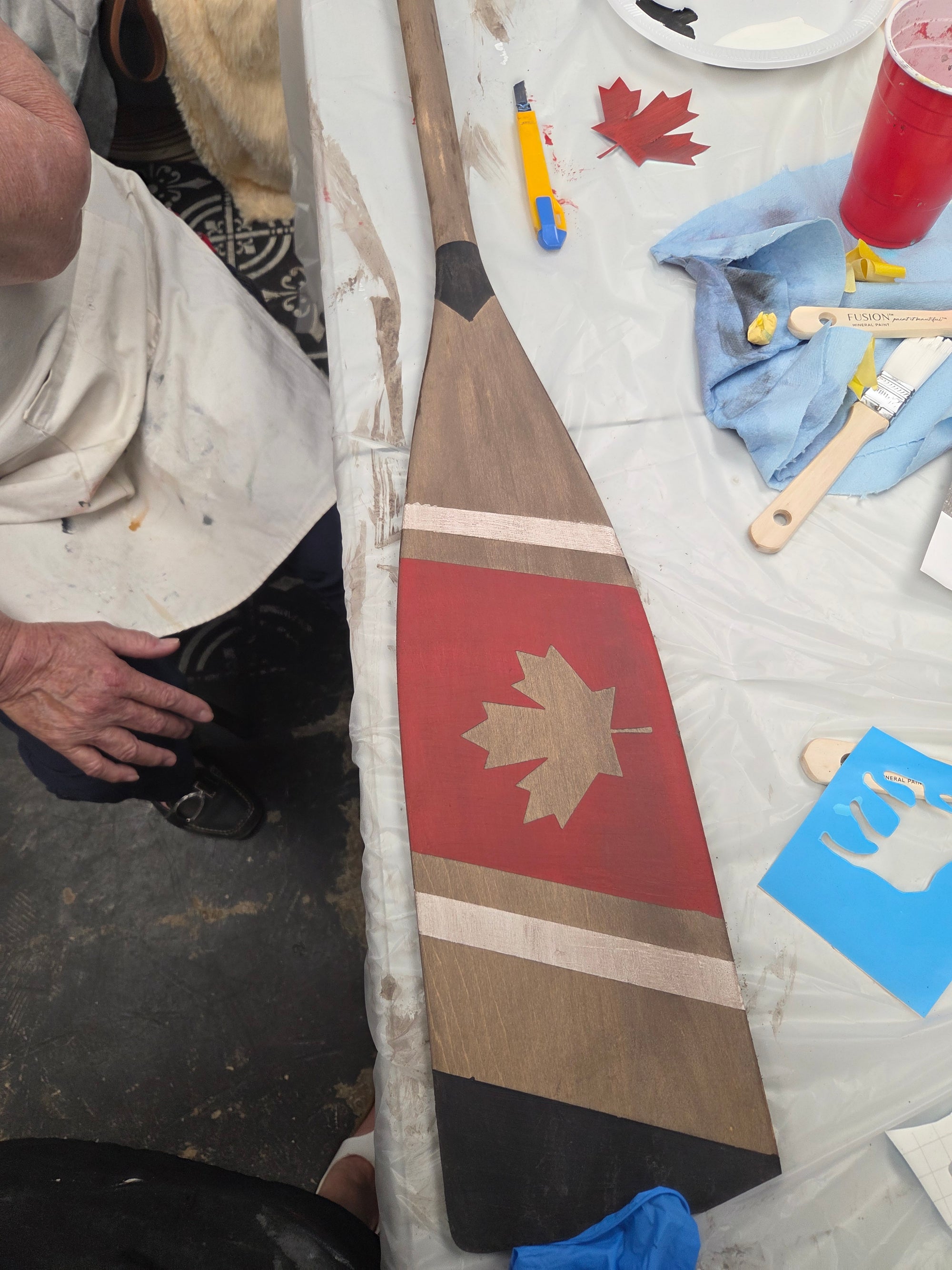 Canoe paddle workshop