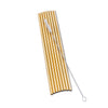 Straight Straws with Brush. 9 Pieces-Gold