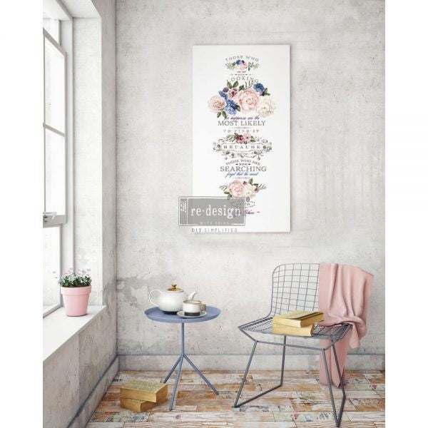 REDESIGN DECOR TRANSFERS® – LAVENDER BUSH – 2 SHEETS, DESIGN SIZE 22″ X 30″