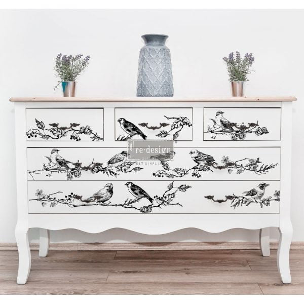 REDESIGN DÉCOR TRANSFERS®- BIRDS &amp; BERRIES 24″X 34″