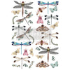 Decor Transfer by Redesign with Prima® – Riverbed Dragonflies – Total Sheet Size 24″X35″, CUT INTO 2 SHEETS