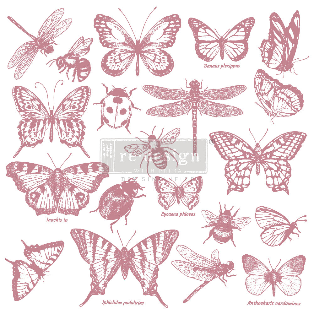 Clearly-Aligned Decor Stamps – MONARCH COLLECTION – 12×12 CLEAR CLING