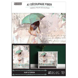 Redesign Decoupage Decor Fiber Tissue Paper A1 - Rainy Afternoon