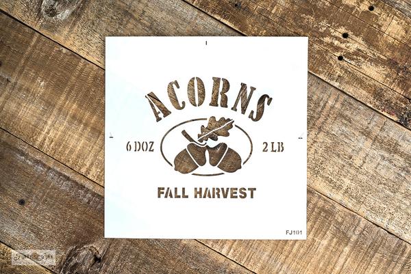 Acorns by Funky Junk&#39;s Old Sign Stencils