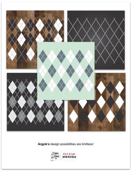 Argyle-by Funky Junk&#39;s Old Sign Stencils