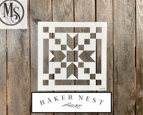 Baker Nest&#39;s Stepping Stones Barn Quilt Stencil