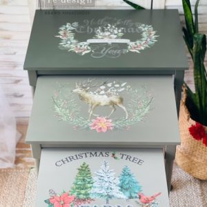 Decor Transfers® – Holly Jolly Xmas – total sheet size 24″x35″, cut into 2 sheets