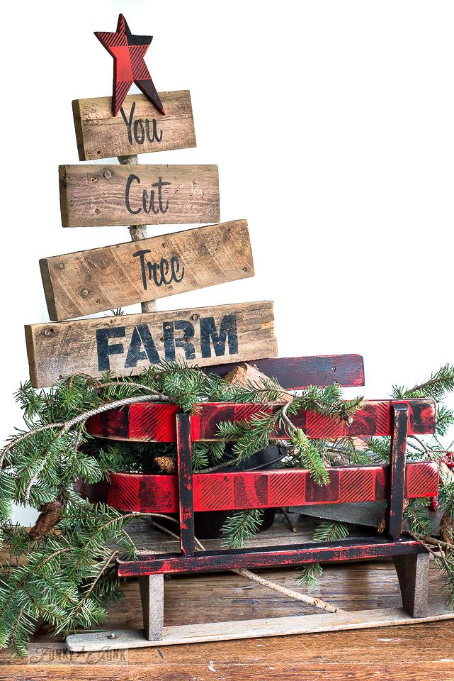 Apple Farm | You Cut Tree - combo by Funky Junk&#39;s Old Sign Stencils