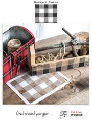 Buffalo Check Pattern by Funky Junk&#39;s Old Sign Stencils