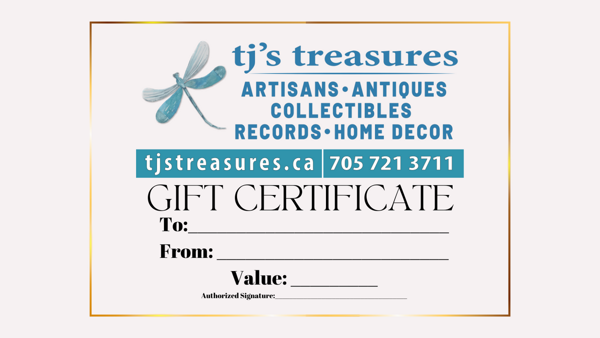 Tj&#39;s Treasures Gift Card
