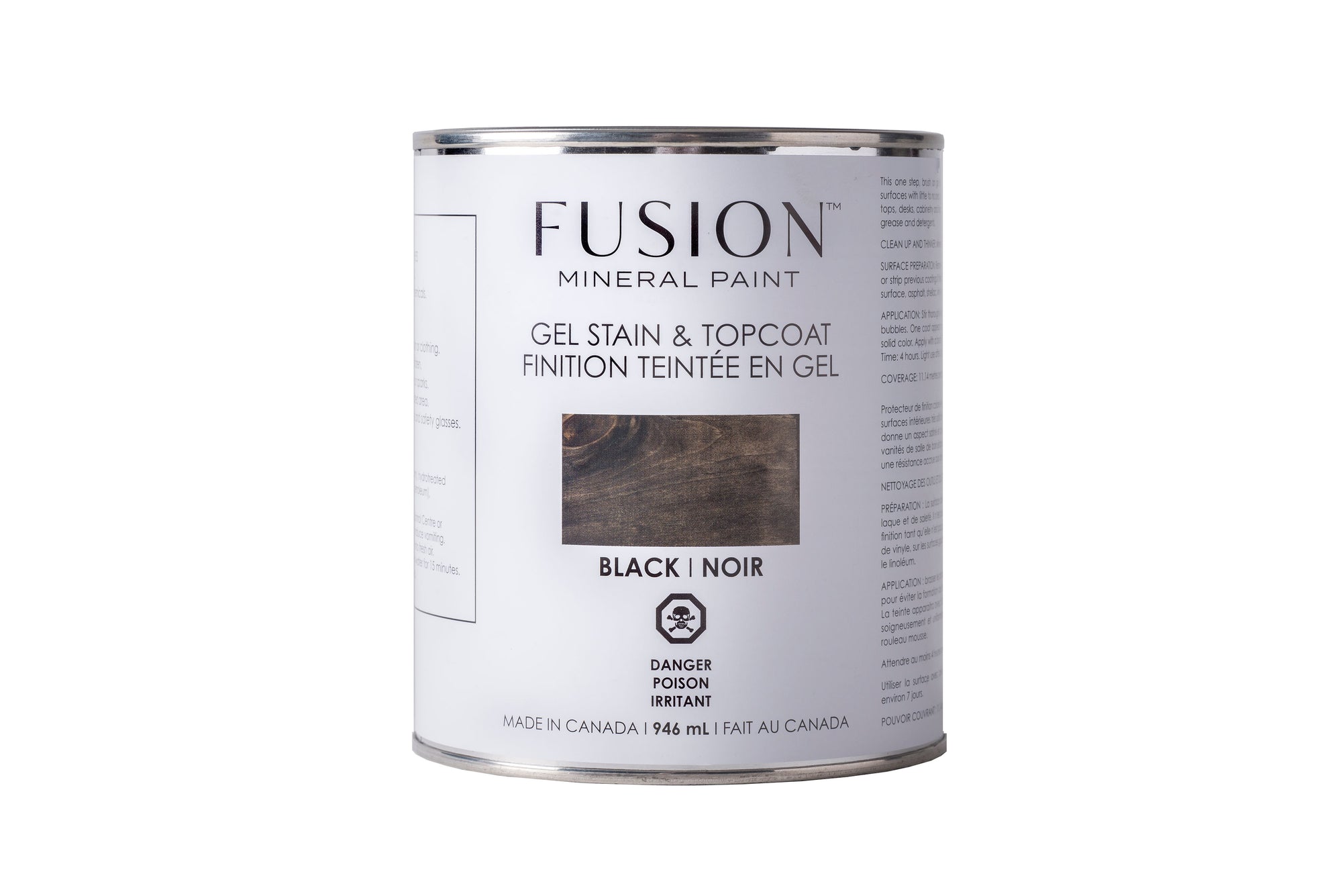 Fusion Gel Stain &amp; Topcoat - 946 mL - 4 colours