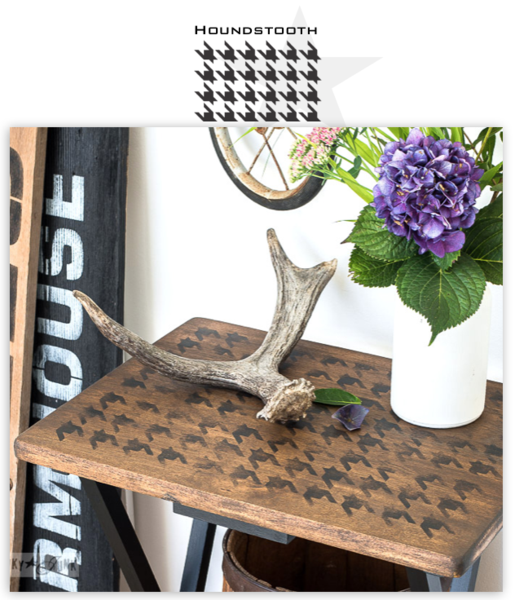 Houndstooth (Small size)-by Funky Junk&#39;s Old Sign Stencils