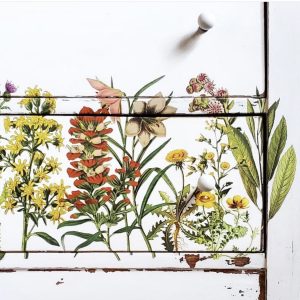 Redesign Decor Transfers® – The Flower Fields – total sheet size 24″x35″, cut into 2 sheets