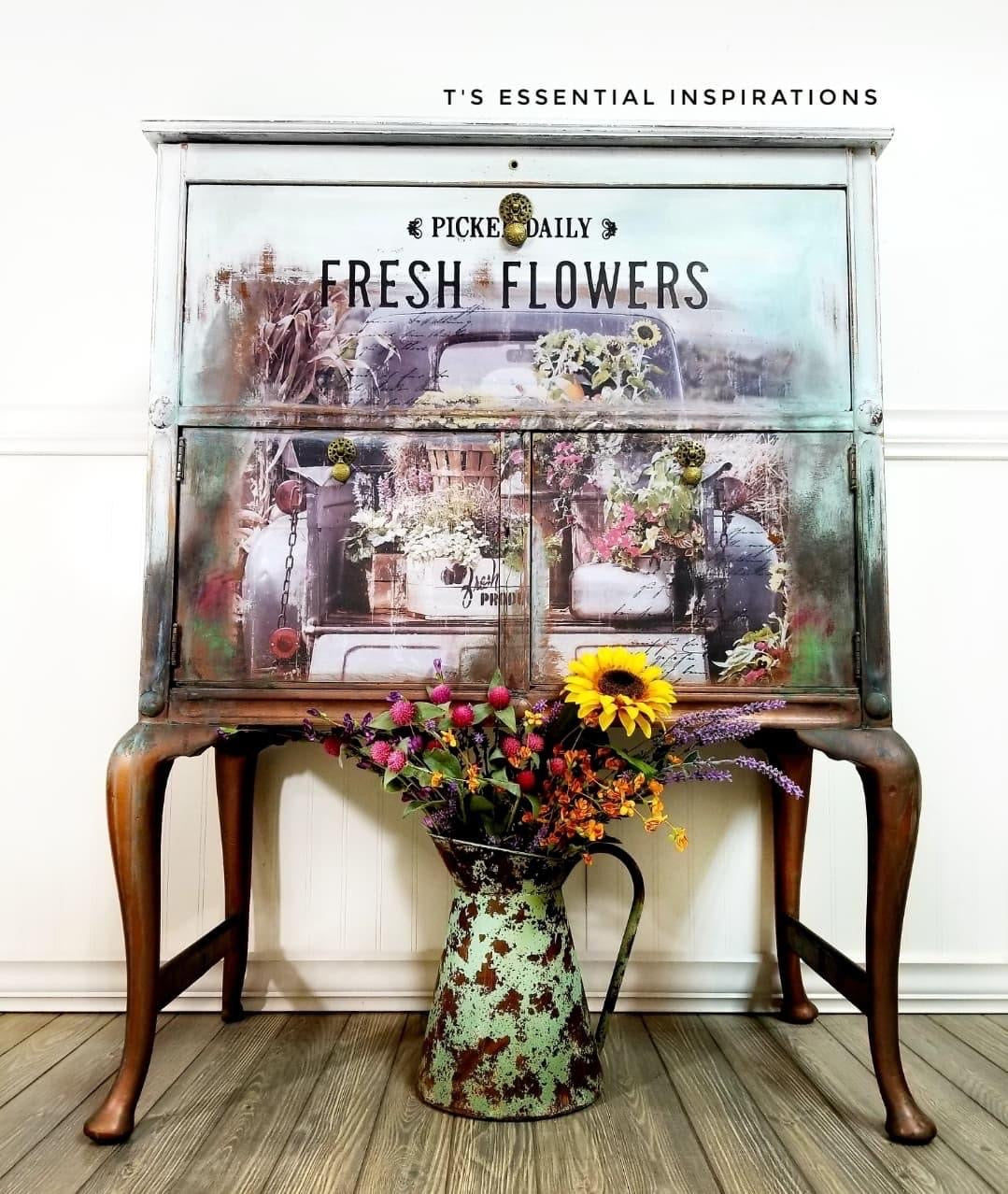 Fresh Flowers– total sheet size 24″x35″, cut into 3 sheets