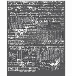 Redesign Decor Transfers® –Music &amp; The Butterflies– Total Sheet Size 26″X34″, Cut Into 3 Sheets