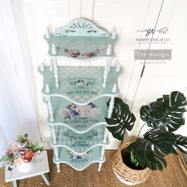 REDESIGN DECOR TRANSFERS® – LAVENDER BUSH – 2 SHEETS, DESIGN SIZE 22″ X 30″