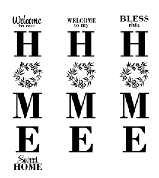 Add Ons for HOME Vertical Sign