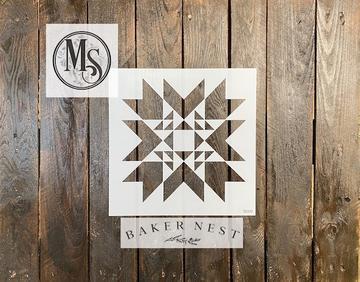 Baker Nest&#39;s Nordic Star Barn Quilt Stencil
