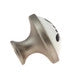 1-1/4&quot;  Black Petal Knob Satin Nickel