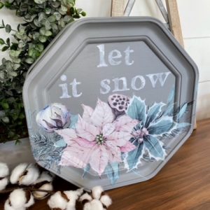 Decor Transfers® – Evergreen Florals – total sheet size 24″x35″, cut into 3 sheets